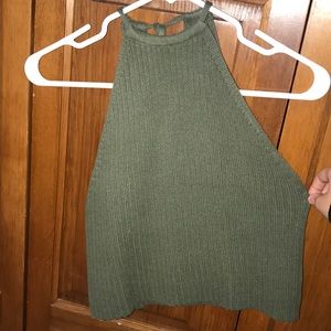 Pacsun La Hearts Green Knit Halter Top